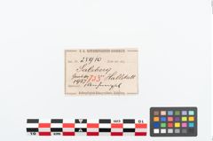 Etikett zu Bronzegehänge (NHMW-PRAE-025910)